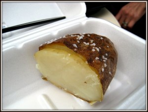 gluten-free vegan disney world - liberty market square potato