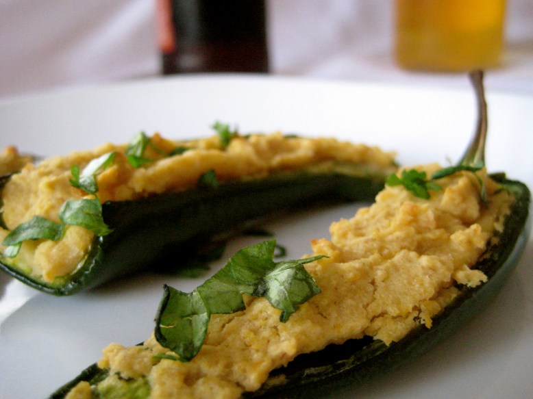 Jalapeños Stuffed with Roasted Garlic Hummus4