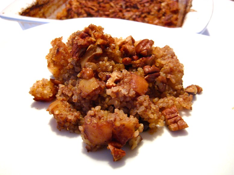 quinoa apple raisin bake